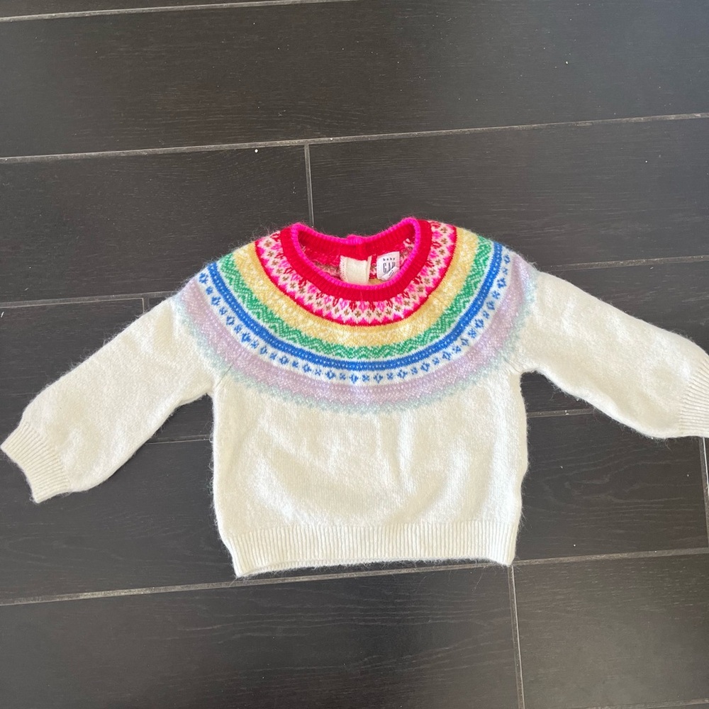 GAP Kids Sweater with Multicolor Pattern
